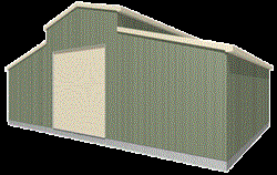 Barn Shed Kit <DIV>6.92 x 10.49 x 2.4/3.9 m